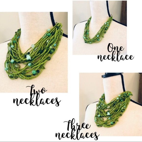 BoHo Convertible Handmade Beaded Necklace/Bracelet - Picture 3 of 4